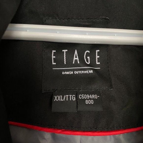 XXL Etage Black Rain Jacket - Picture 6 of 6